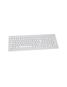 CHERRY STRAIT 3.0 USB QWERTY Español Plata, Blanco