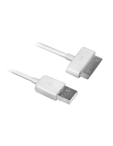 Ewent EW9903 cable de teléfono móvil USB A Apple 30-p Blanco 1,5 m