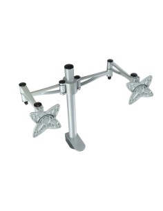 TooQ SOPORTE DE MESA GIRATORIO E INCLINABLE PARA MONITOR   TV LCD, PLASMA (3 PIVOTES, 2 BRAZOS) 13-23, PLATA