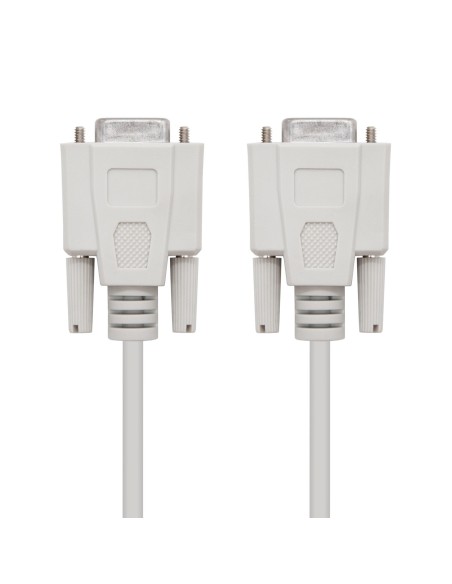 Nanocable 10.14.0302 cable de serie Beige 1,8 m DB9