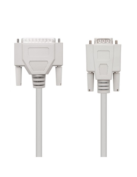 Nanocable CABLE SERIE NULL MODEM DB9 H-DB25 M 1.8 M