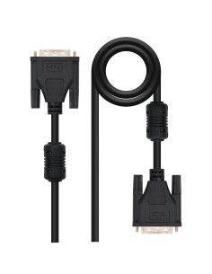 Nanocable 10.15.0602 cable DVI 1,8 m Negro