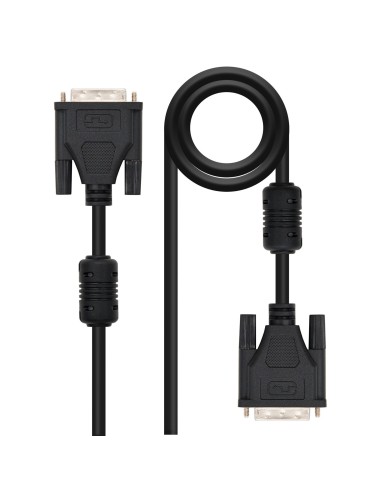Nanocable 10.15.0602 cable DVI 1,8 m Negro