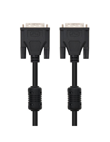 Nanocable 10.15.0602 cable DVI 1,8 m Negro