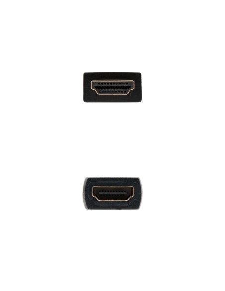 Nanocable HDMI, 2m cable HDMI HDMI tipo A (Estándar) Negro