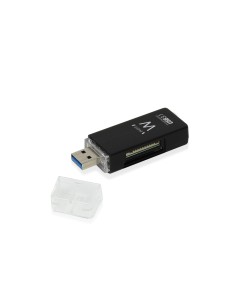 Ewent EW1072 lector de tarjeta USB 3.0 (3.1 Gen 1) Type-A Negro