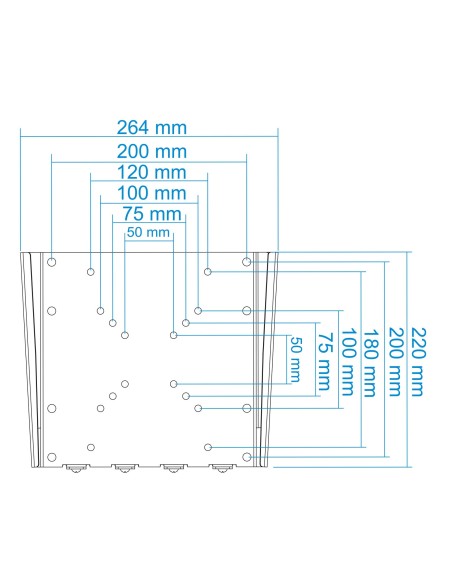 TooQ SOPORTE ULTRA DELGADO PARA MONITOR   TV LCD, PLASMA DE 10-32, PLATA