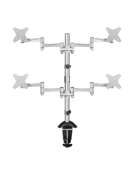 TooQ SOPORTE DE MESA GIRATORIO E INCLINABLE PARA MONITOR   TV LCD, PLASMA (3 PIVOTES, 4 BRAZOS) 13-23, PLATA