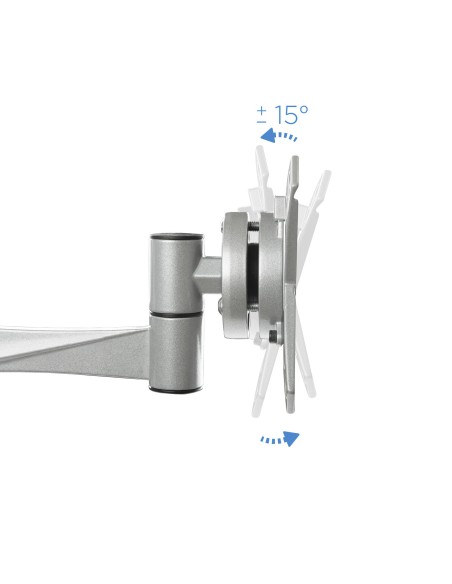 TooQ SOPORTE DE MESA GIRATORIO E INCLINABLE PARA MONITOR   TV LCD, PLASMA (3 PIVOTES, 4 BRAZOS) 13-23, PLATA