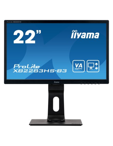 iiyama ProLite XB2283HS-B3 LED display 54,6 cm (21.5") Full HD Plana Mate Negro