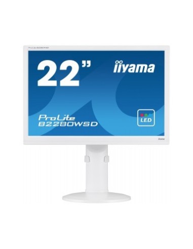 iiyama ProLite B2280WSD-W1 pantalla para PC 55,9 cm (22") HD LED Plana Mate Blanco