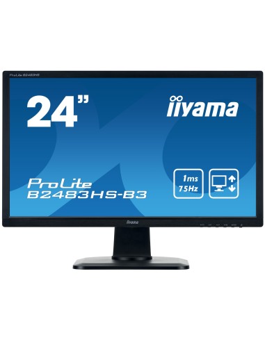 iiyama ProLite B2483HS-B3 LED display 61 cm (24") Full HD Plana Mate Negro