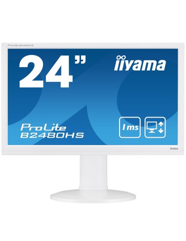 iiyama ProLite B2480HS-W2 LED display 59,9 cm (23.6") Full HD Plana Mate Blanco