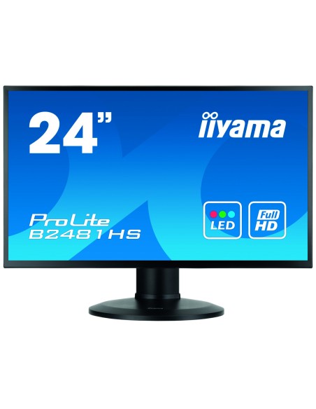 iiyama ProLite XB2481HS-B1 LED display 59,9 cm (23.6") 1920 x 1080 Pixeles Full HD Negro