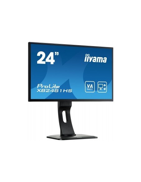 iiyama ProLite XB2481HS-B1 LED display 59,9 cm (23.6") 1920 x 1080 Pixeles Full HD Negro