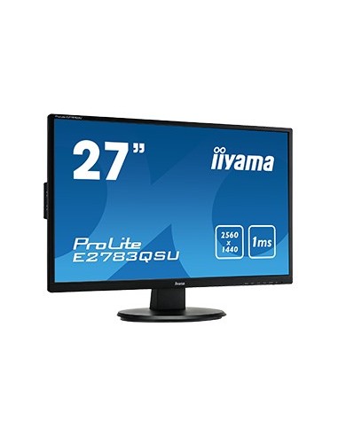 iiyama ProLite E2783QSU-B1 pantalla para PC 68,6 cm (27") Wide Quad HD LED Plana Negro