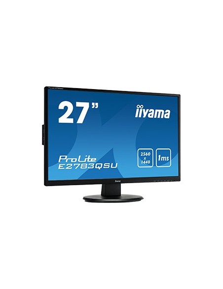 iiyama ProLite E2783QSU-B1 pantalla para PC 68,6 cm (27") Wide Quad HD LED Plana Negro