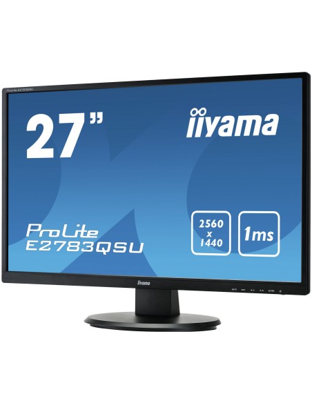iiyama ProLite E2783QSU-B1 pantalla para PC 68,6 cm (27") Wide Quad HD LED Plana Negro