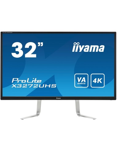 iiyama ProLite X3272UHS-B1 LED display 81,3 cm (32") 4K Ultra HD Plana Mate Negro, Plata