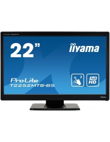 iiyama ProLite T2252MTS-B5 monitor pantalla táctil 54,6 cm (21.5") 1920 x 1080 Pixeles Negro Multi-touch Mesa