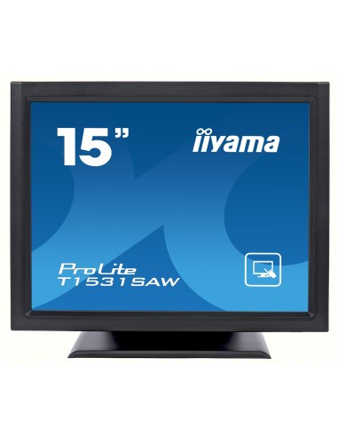 iiyama ProLite T1531SAW-B3 monitor pantalla táctil 38,1 cm (15") 1024 x 768 Pixeles Negro Mesa