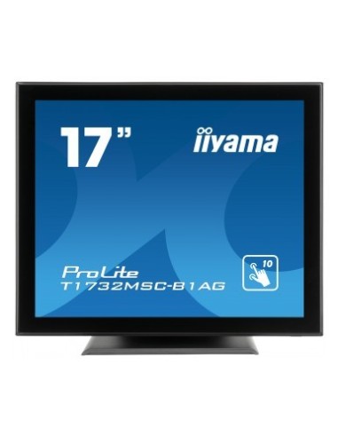 iiyama ProLite T1732MSC-B1AG monitor pantalla táctil 43,2 cm (17") 1280 x 1024 Pixeles Negro Multi-touch Mesa