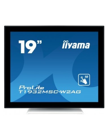 iiyama ProLite T1932MSC-W2AG monitor pantalla táctil 48,3 cm (19") 1280 x 1024 Pixeles Negro, Blanco Multi-touch