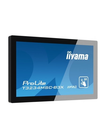 iiyama ProLite T3234MSC-B3X monitor pantalla táctil 80 cm (31.5") 1920 x 1080 Pixeles Negro Multi-touch Multi-usuario