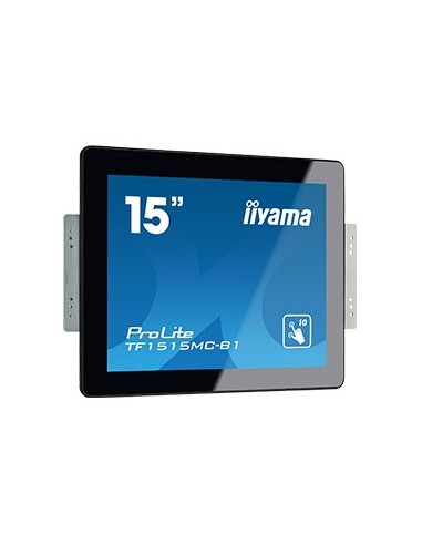 iiyama ProLite TF1515MC-B1 monitor pantalla táctil 38,1 cm (15") 1024 x 768 Pixeles Negro Multi-touch