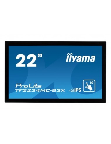 iiyama ProLite TF2234MC monitor pantalla táctil 54,6 cm (21.5") 1920 x 1080 Pixeles Negro Multi-touch Multi-usuario