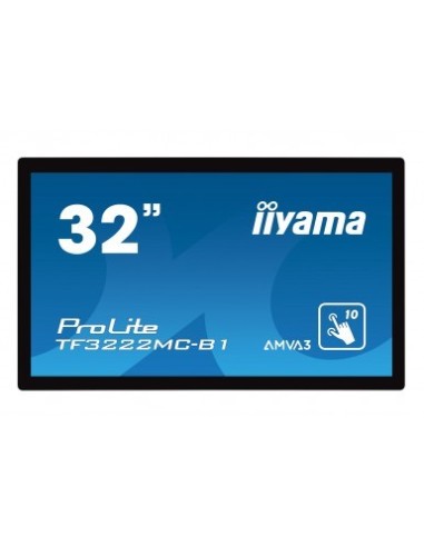 iiyama ProLite TF3222MC-B1 monitor pantalla táctil 80 cm (31.5") 1920 x 1080 Pixeles Negro Multi-touch Capacitiva