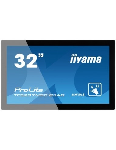 iiyama ProLite TF3237MSC-B3AG monitor pantalla táctil 80 cm (31.5") 1920 x 1080 Pixeles Negro Multi-touch Capacitiva