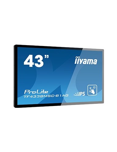 iiyama TF4338MSC-B1AG pantalla de señalización 108 cm (42.5") LED Full HD Interactive flat panel Negro