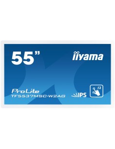 iiyama ProLite TF5537MSC-W2AG monitor pantalla táctil 139,7 cm (55") 1920 x 1080 Pixeles Blanco Multi-touch Capacitiva
