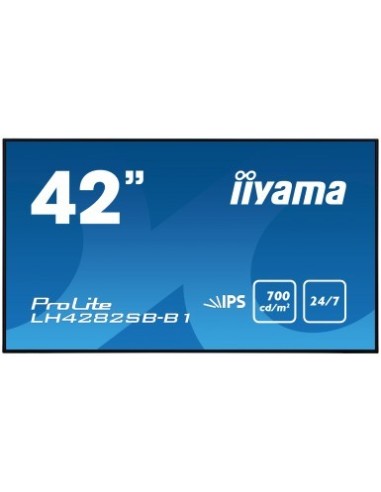 iiyama LH4282SB-B1 pantalla de señalización 106,4 cm (41.9") LED Full HD Negro