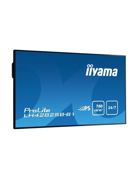 iiyama LH4282SB-B1 pantalla de señalización 106,4 cm (41.9") LED Full HD Negro