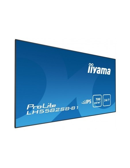 iiyama LH5582SB-B1 pantalla de señalización Pantalla plana para señalización digital 138,7 cm (54.6") LED Full HD Negro