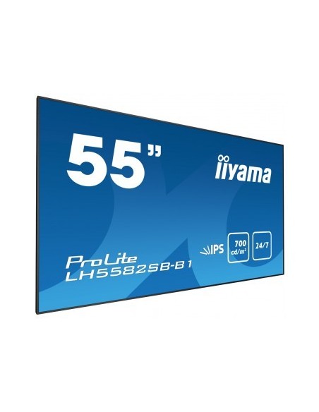 iiyama LH5582SB-B1 pantalla de señalización Pantalla plana para señalización digital 138,7 cm (54.6") LED Full HD Negro
