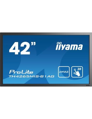 iiyama ProLite TH4265MIS-B1AG monitor pantalla táctil 106,7 cm (42") 1920 x 1080 Pixeles Negro Multi-touch