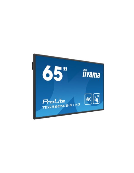 iiyama ProLite TE6568MIS-B1AG monitor pantalla táctil 163,8 cm (64.5") 3840 x 2160 Pixeles Negro Multi-touch Multi-usuario