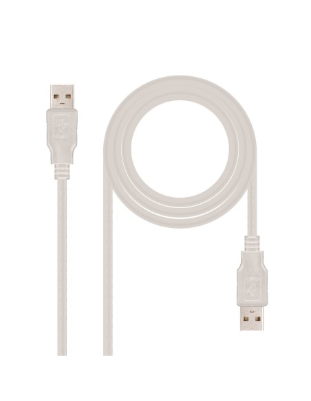 Nanocable Cable USB 2.0, Tipo A M-A M, 3.0 m