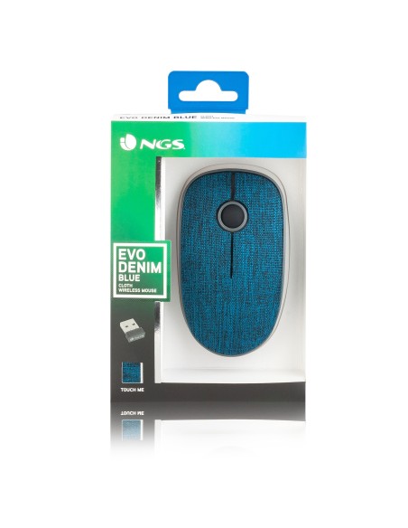 NGS Evo Denim ratón RF inalámbrico Óptico 1200 DPI Ambidextro