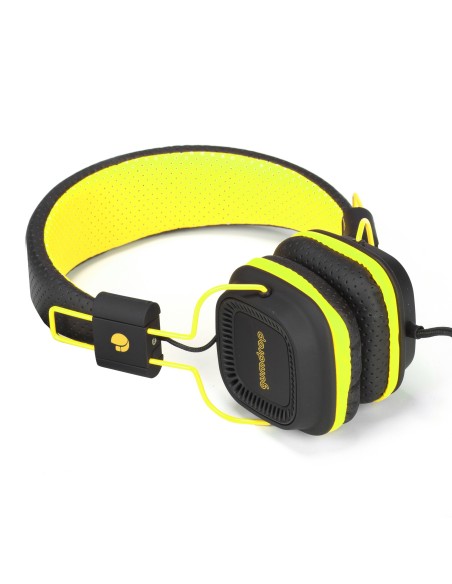 NGS ELEC-HEADP-0060 Diadema Binaural Alámbrico Negro, Amarillo auriculares para móvil