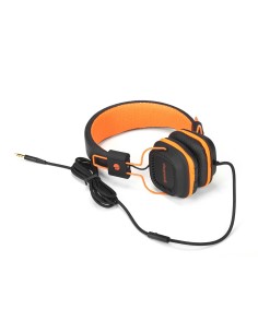 NGS Orange Gumdrop auriculares para móvil Binaural Diadema Negro, Naranja Alámbrico
