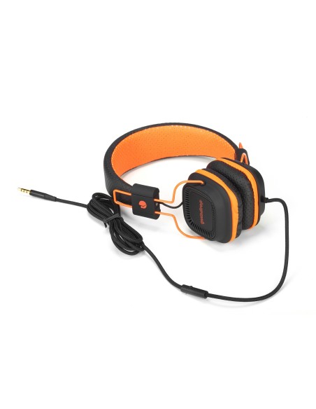 NGS Orange Gumdrop auriculares para móvil Binaural Diadema Negro, Naranja Alámbrico