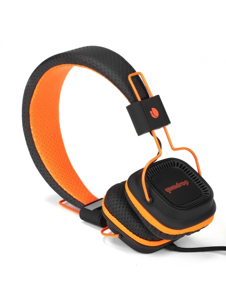 NGS Orange Gumdrop auriculares para móvil Binaural Diadema Negro, Naranja Alámbrico