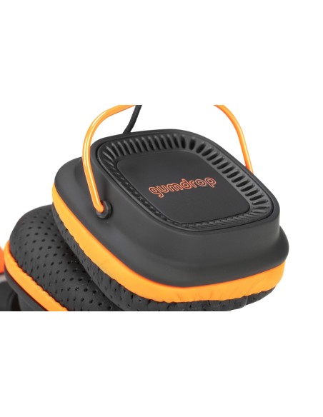 NGS Orange Gumdrop auriculares para móvil Binaural Diadema Negro, Naranja Alámbrico