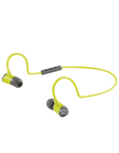NGS Artica Swing Auriculares Dentro de oído, Banda para cuello Bluetooth Gris, Amarillo