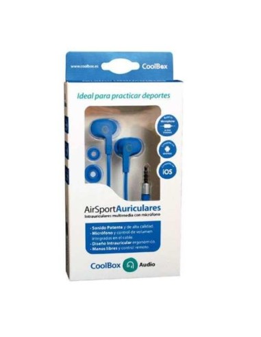 AURICULARES + MICROFONO COOLBOX AIRSPORT COO-IAM18