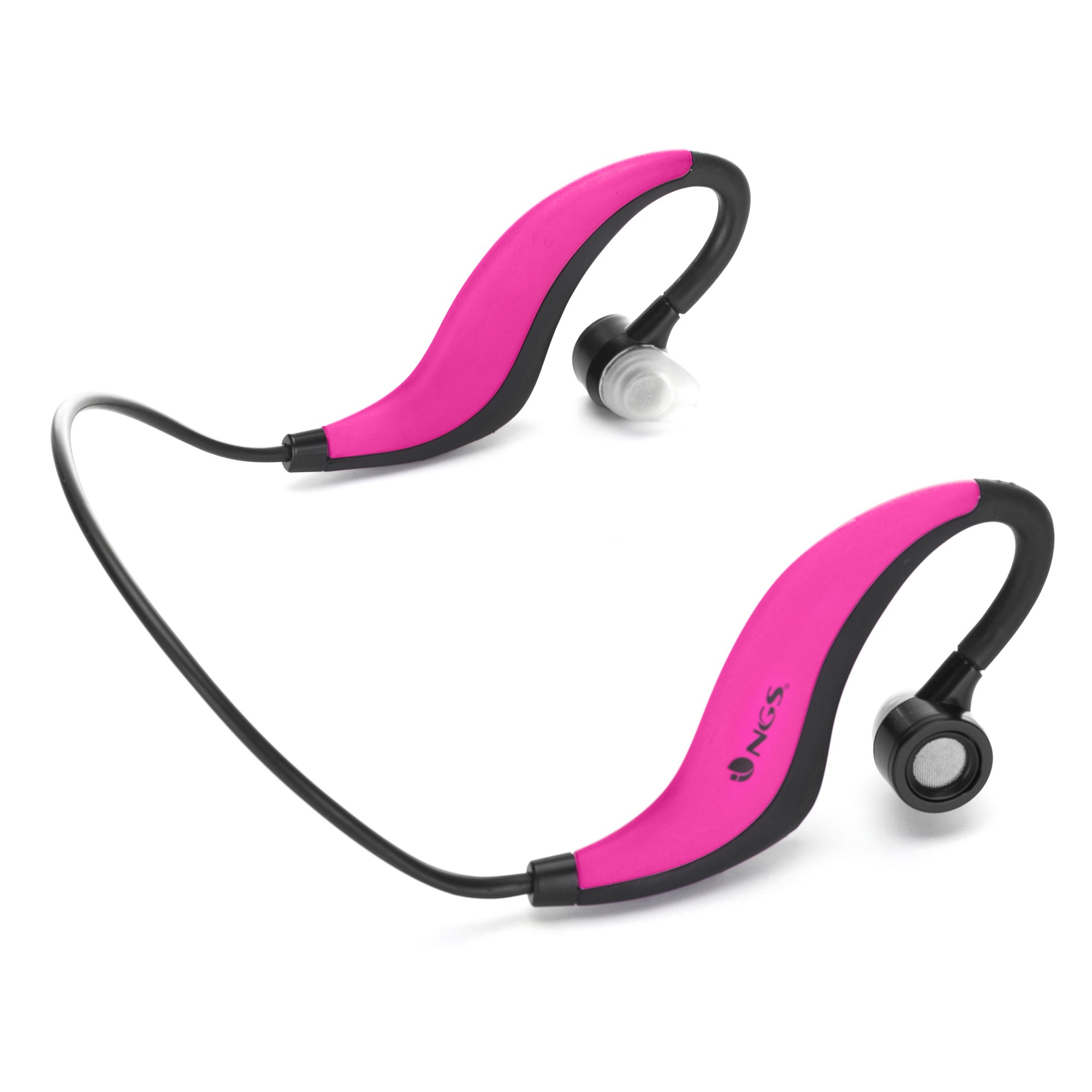 NGS Artica Runner Auriculares Inalámbrico gancho de oreja USB tipo A  Bluetooth Negro, Rosa